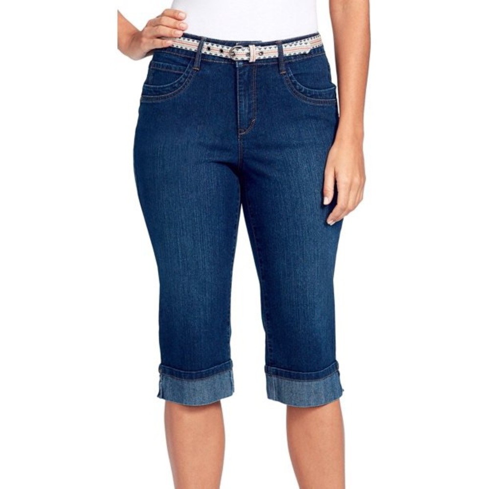 Gloria Vanderbilt Women's Clio Belted Skimmer with Cuff Hem
